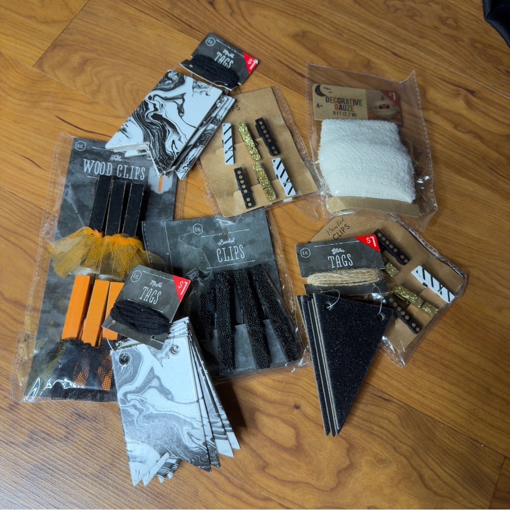 Target Dollar Spot Retired Holiday Assorted Craft Supplies Set Halloween Art
